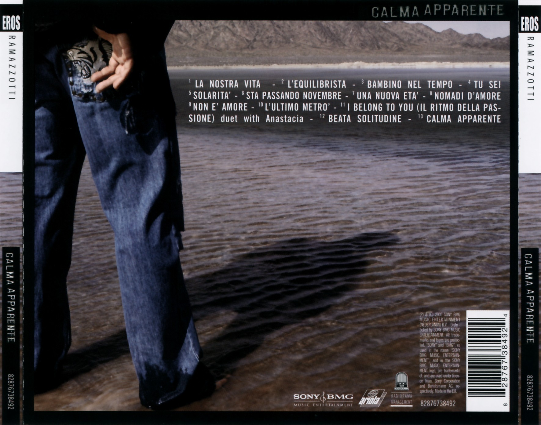 Eros Ramazzotti  Calma Apparente 2005 : Back